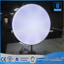 Acrylic round shape wall mounted light sign box/acrylic LED outdoor sign /acrylic LED signdirect factory